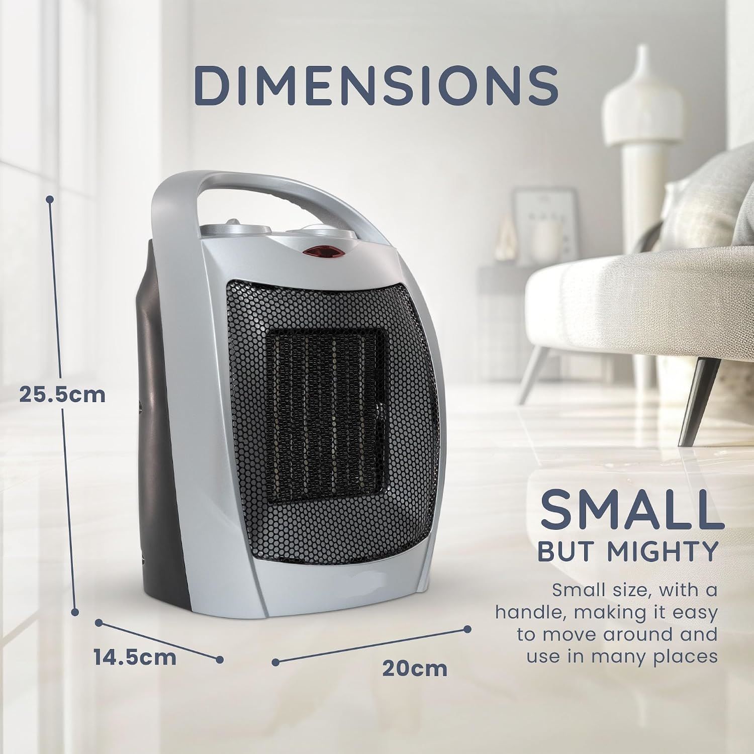 Portable Ceramic 2000W Fan Heater