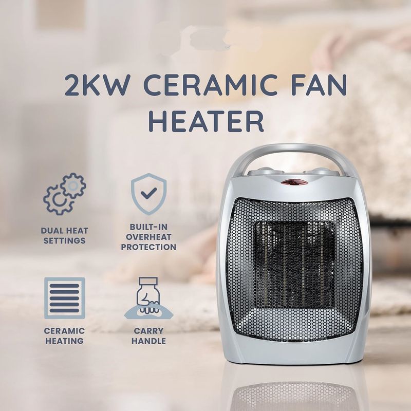 Portable Ceramic 2000W Fan Heater