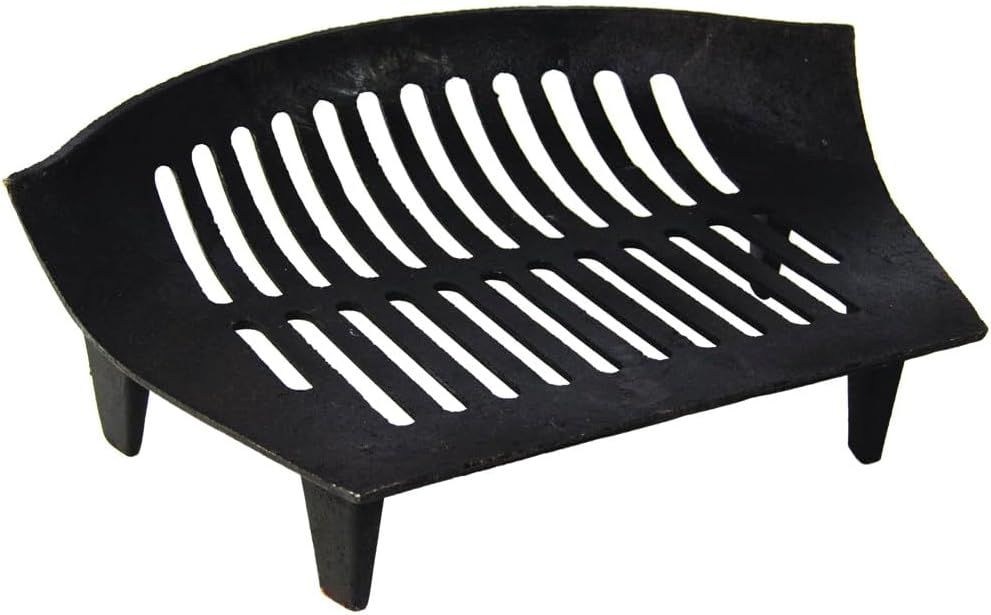 Cast Iron Fire Grate – Durable Fireplace Log Holder for Wood Burning