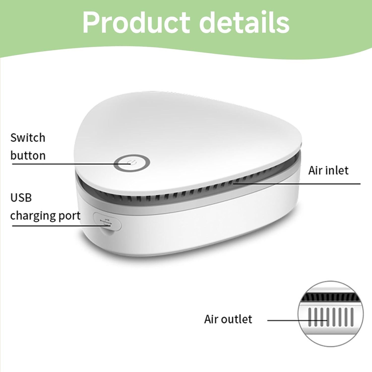 Portable Ozone Odor Remover – Wireless Air Freshening Device for Cars, Homes &amp; Offices