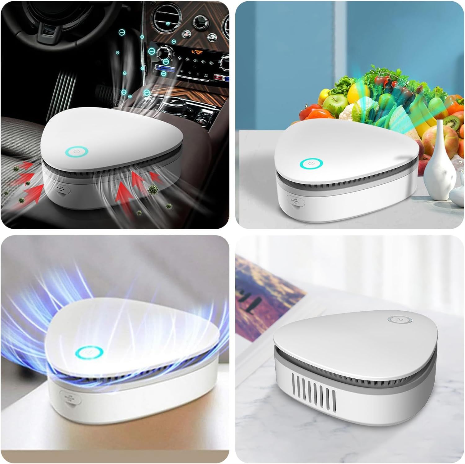 Portable Ozone Odor Remover – Wireless Air Freshening Device for Cars, Homes &amp; Offices