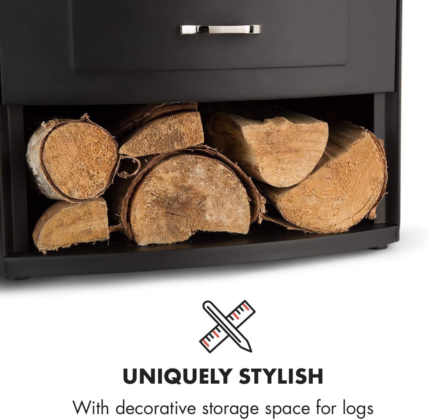 Electric Fireplace with Heat Thermostat Timer 950/1900W