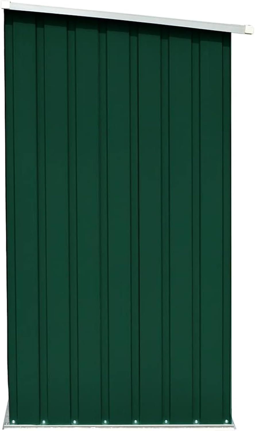Steel Firewood Storage Shed with Sloping Roof and Raised Floor