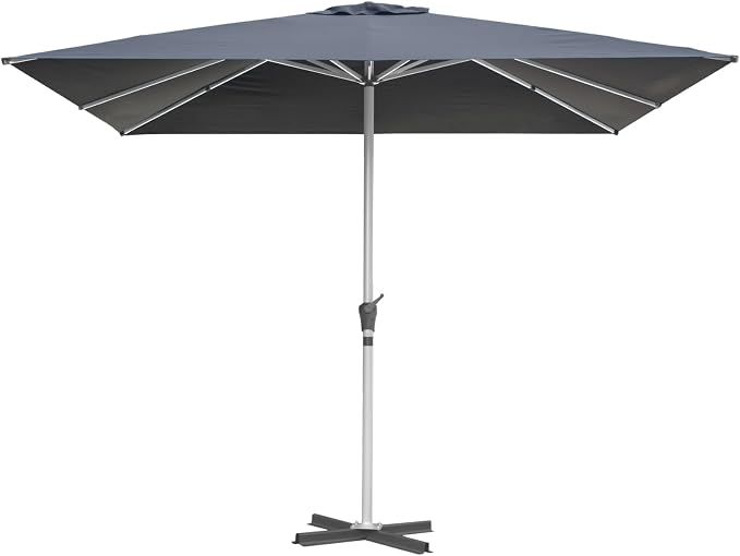 3x3m Square Garden Parasol with Cross Base