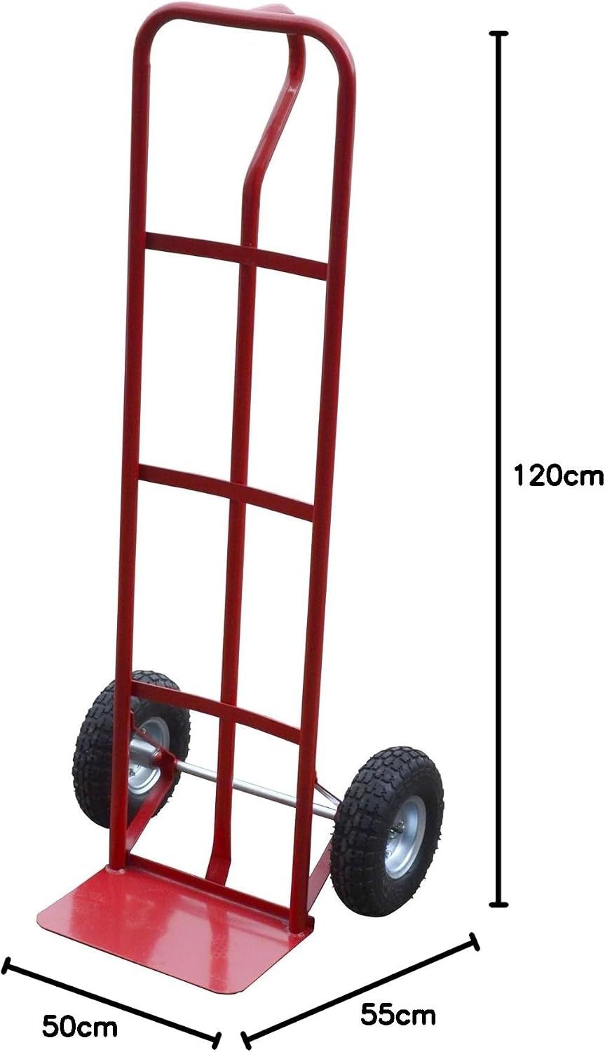 Sack Truck 600lb Steel Hand Trolley Pneumatic