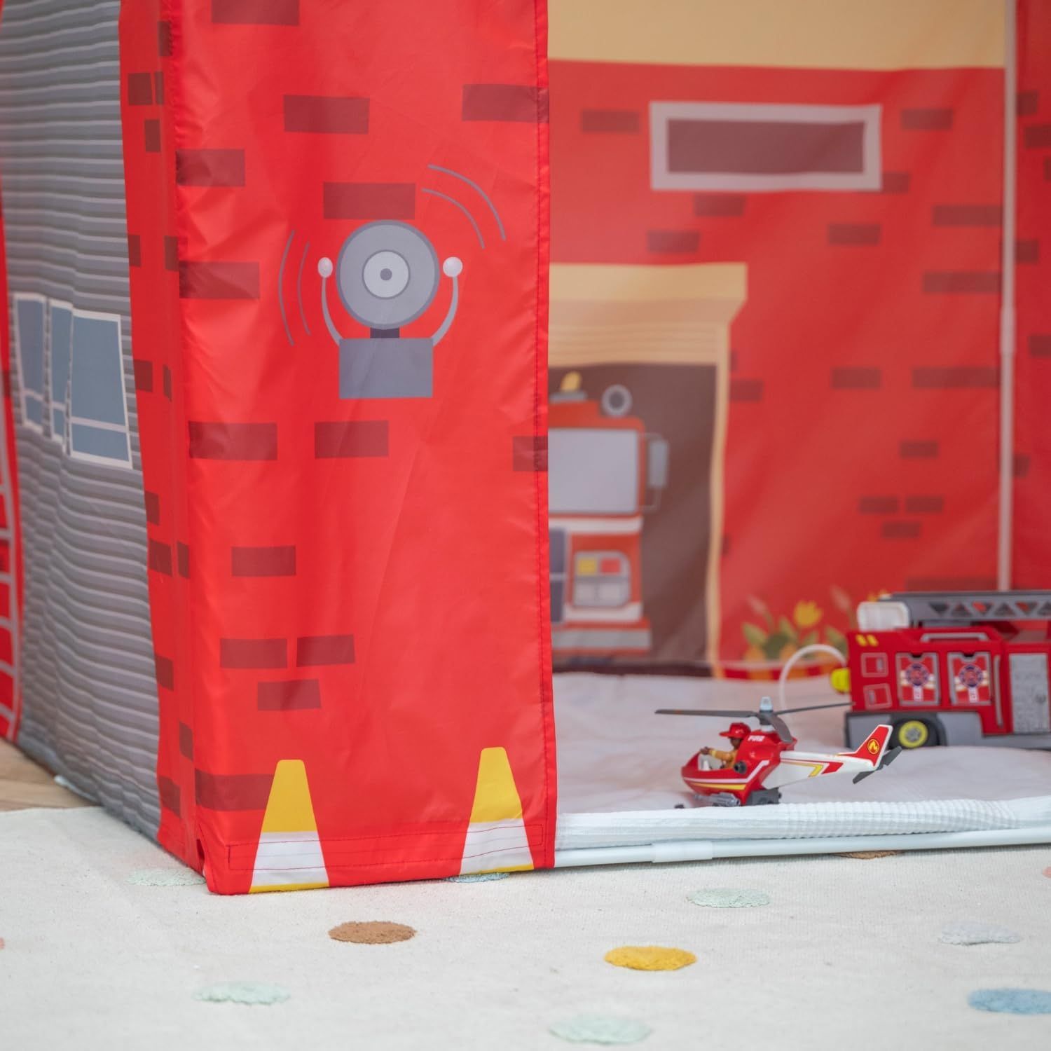 Firefighter Play Tent Kids Foldable Indoor Outdoor