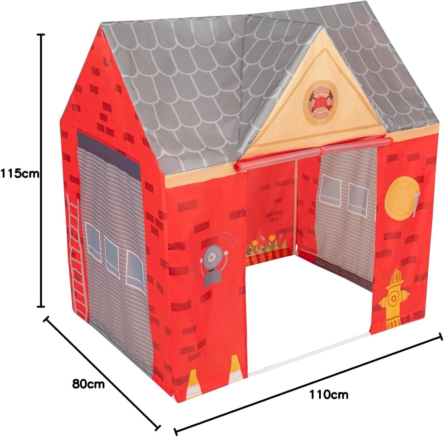 Firefighter Play Tent Kids Foldable Indoor Outdoor
