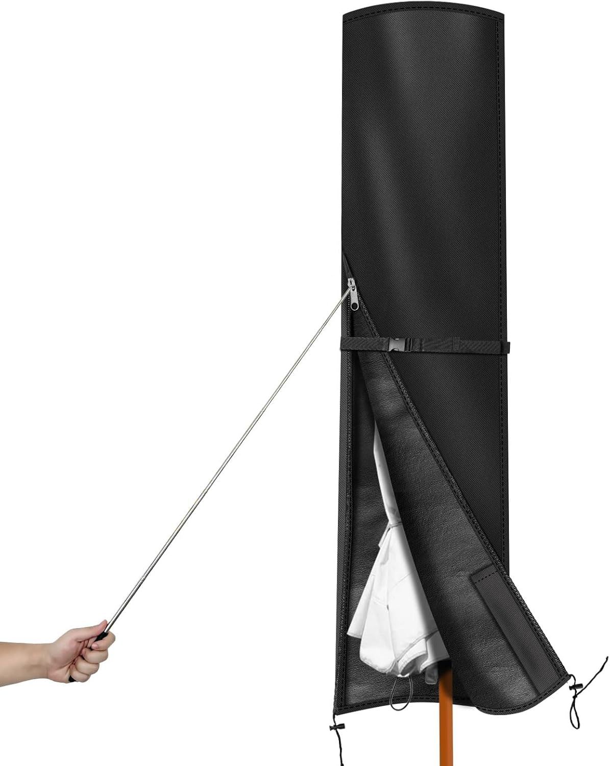 Black Parasol Cover 600D Oxford Fabric