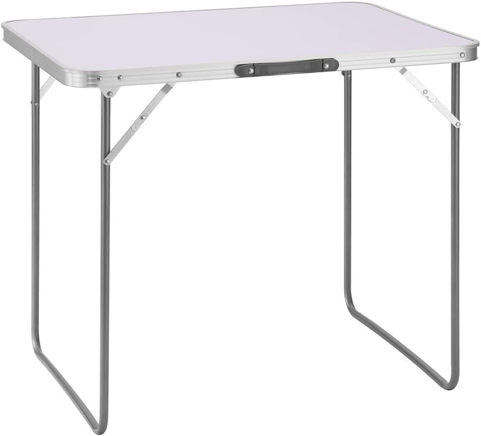 Folding Camping Picnic Table Aluminium Frame 80cm
