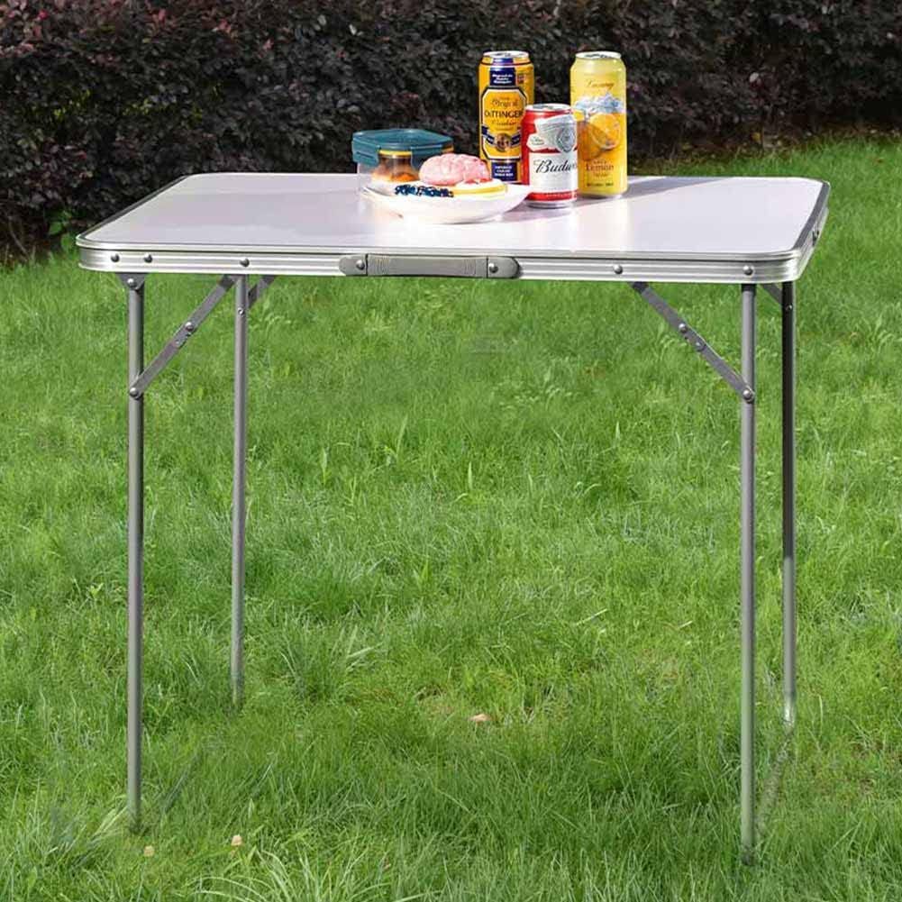 Folding Camping Picnic Table Aluminium Frame 80cm