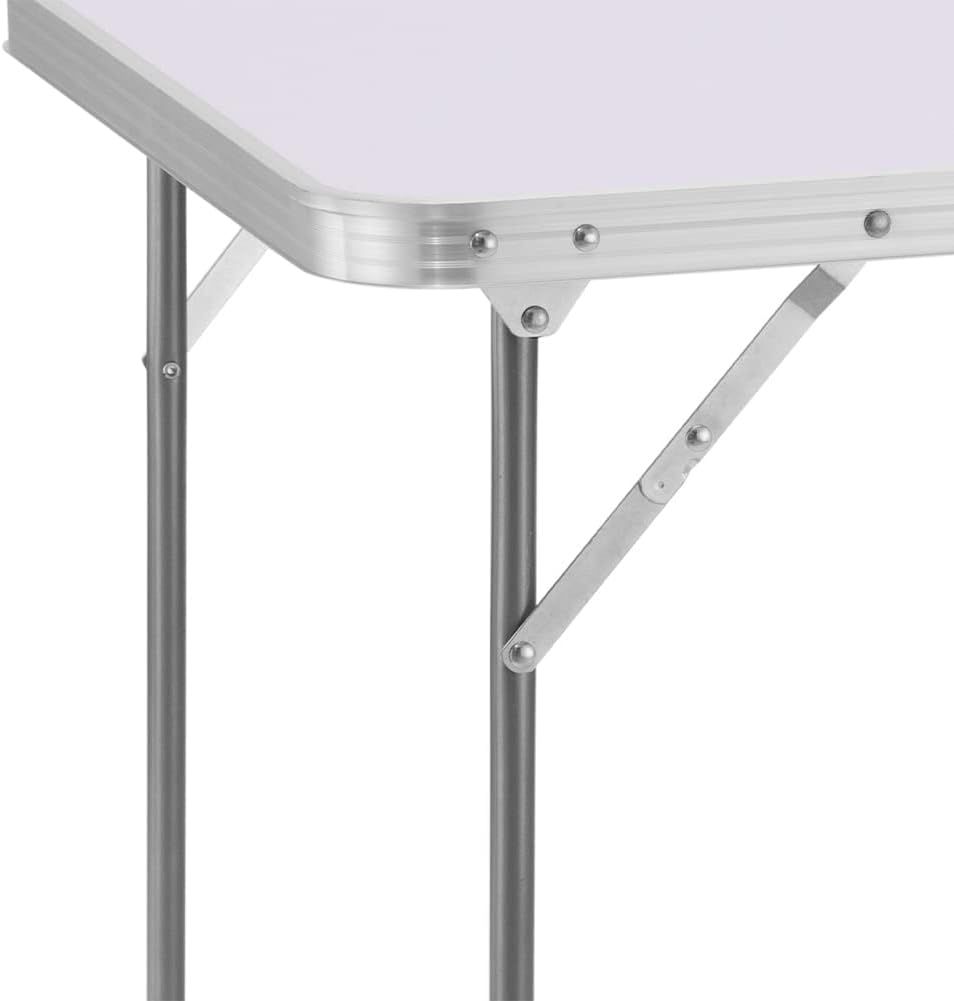 Folding Camping Picnic Table Aluminium Frame 80cm
