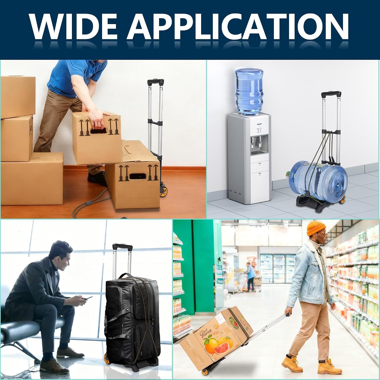Foldable Hand Truck 40KG Luggage Trolley