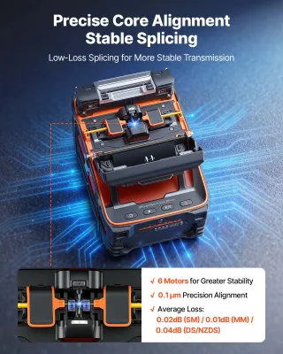 Fiber Fusion Splicer 6 Motor Core Alignment Tool