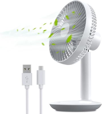 Rechargeable 16cm Table Fan – 4000mAh Battery, 4-Speed Portable Fan