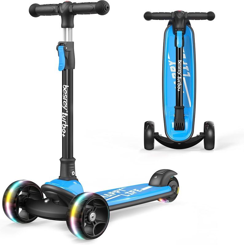 Kids Scooter 3 Wheel Foldable with LED Wheels