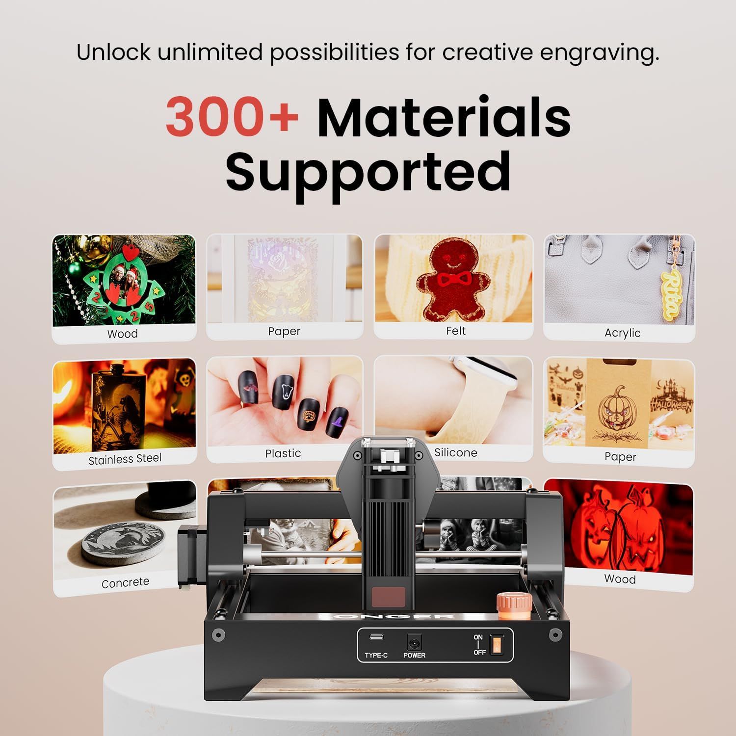RAY5 Mini 5.5W Laser Engraving Machine 130 × 130mm Compact Laser Engraver
