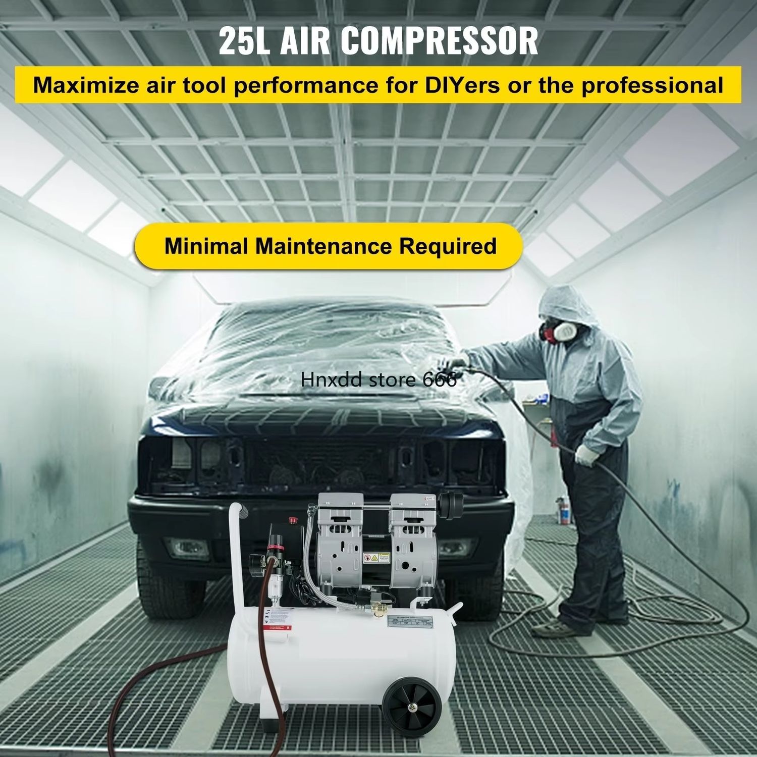 Air Compressor 20.8L 750W 115PSI Oil Free