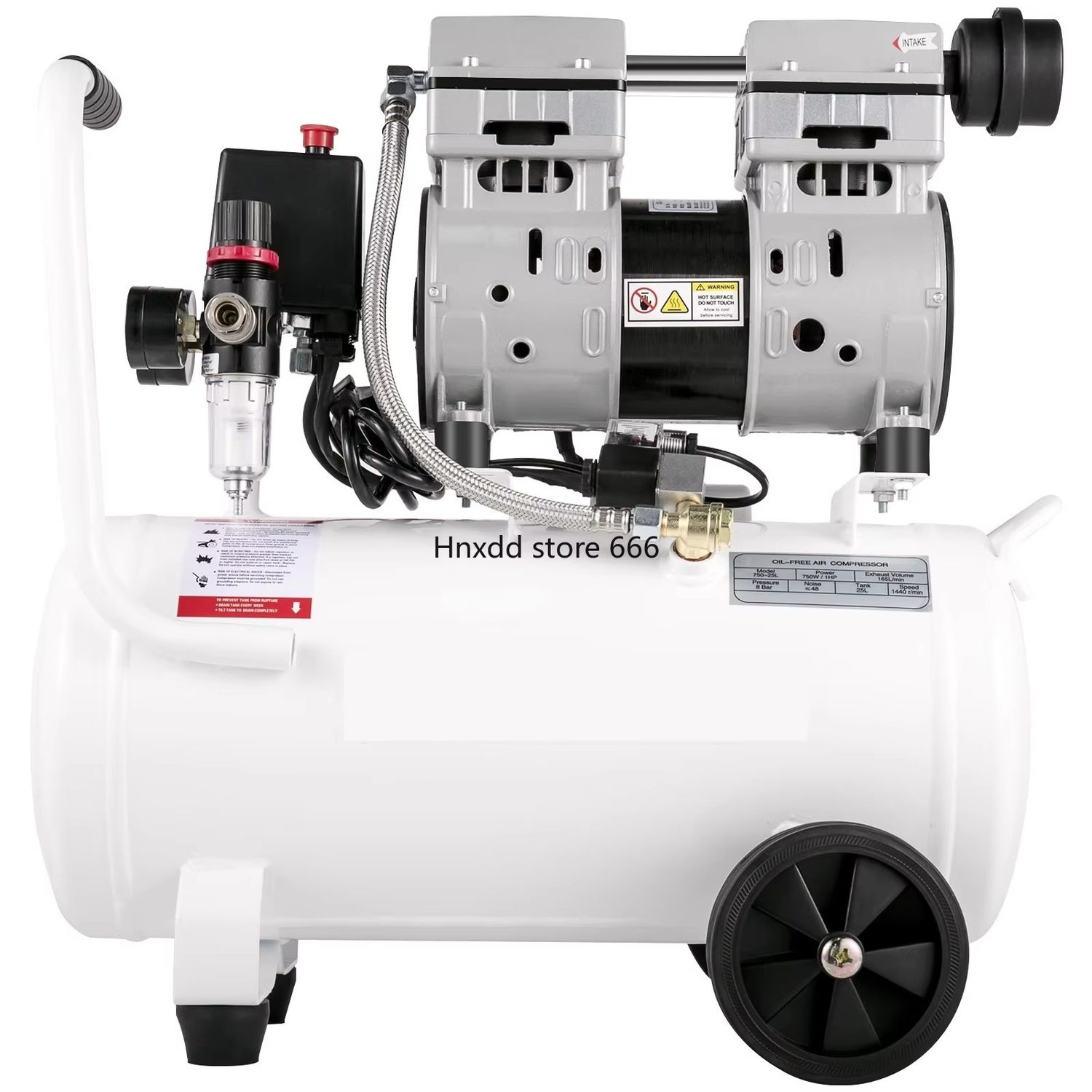 Air Compressor 20.8L 750W 115PSI Oil Free