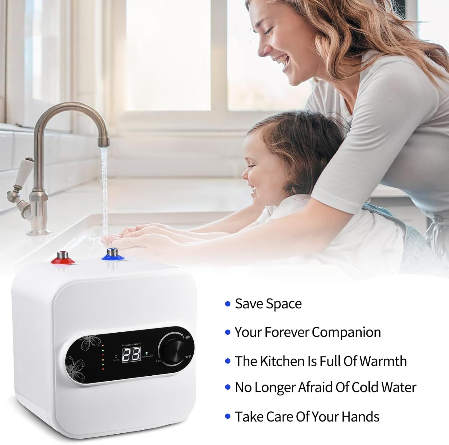 10L Electric Under Sink Water Heater 1500W