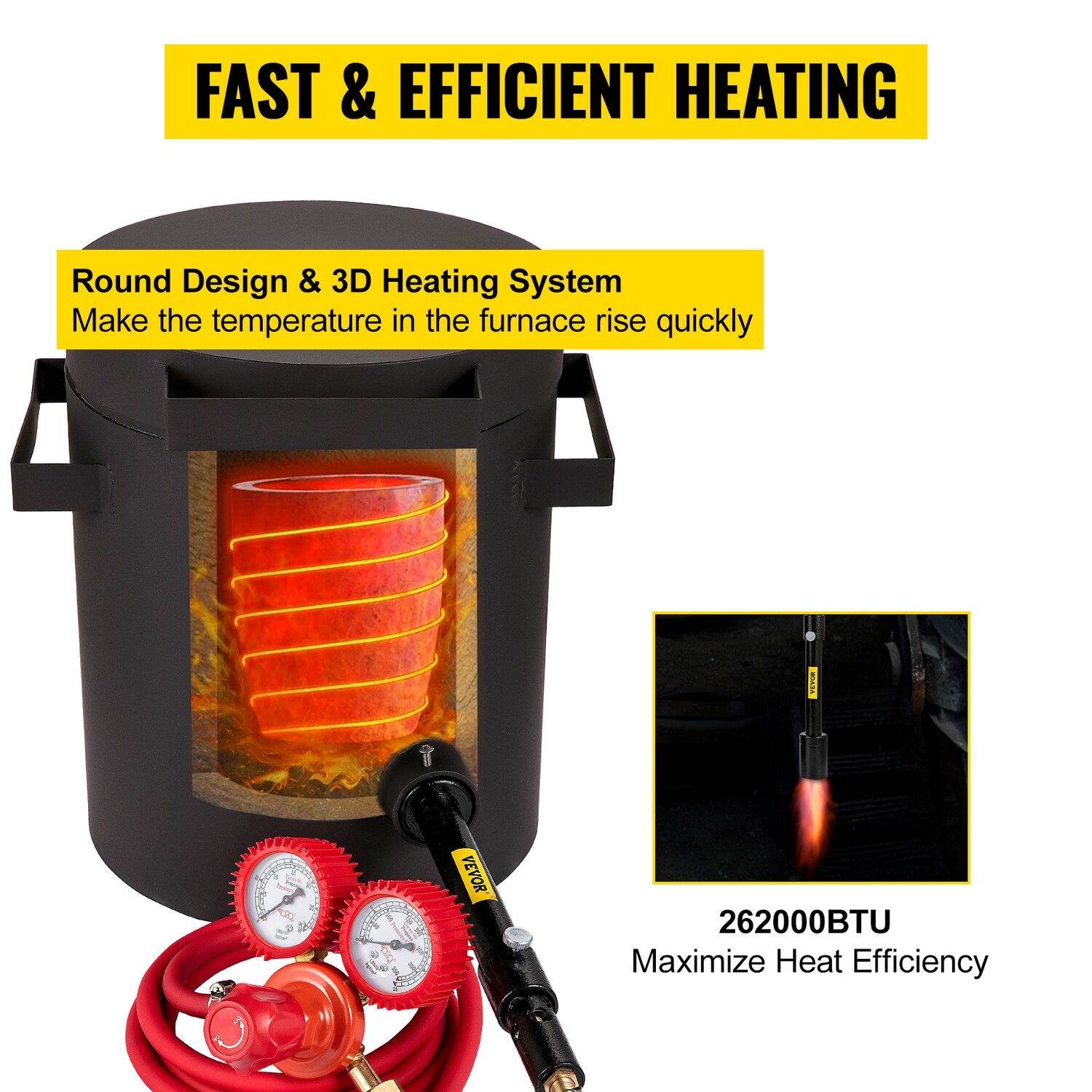 Propane 2KG Metal Melting Furnace Kit