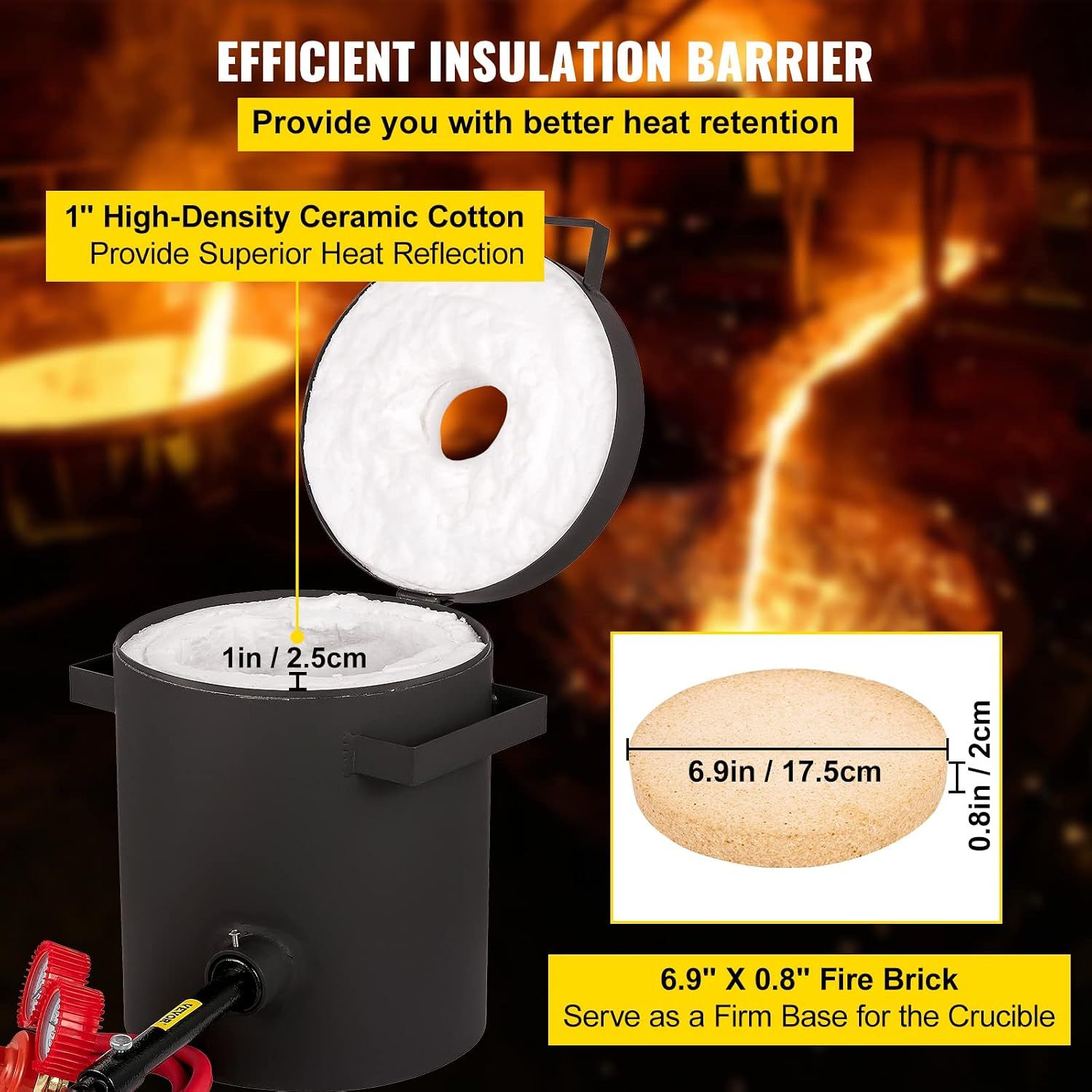 Propane 2KG Metal Melting Furnace Kit