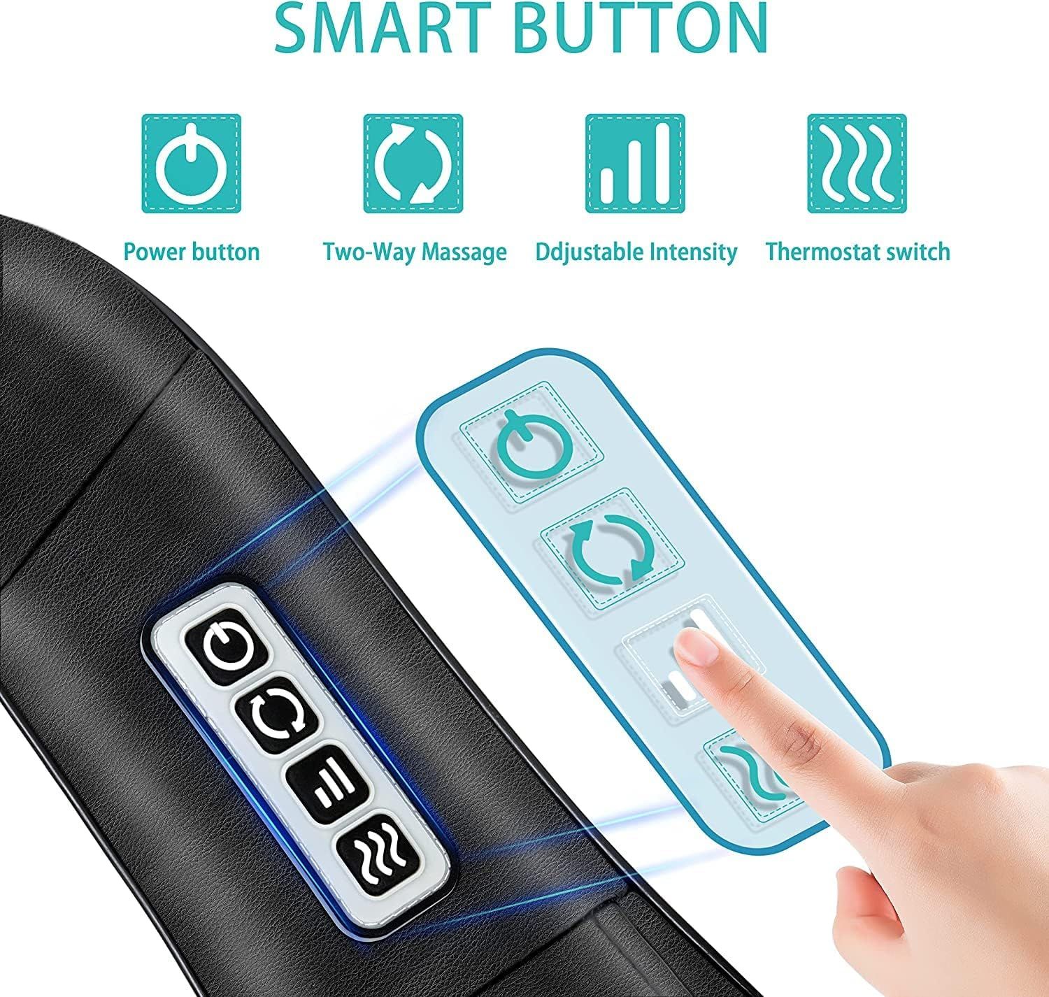 Neck Massager Shiatsu with Heat Shoulder Relief
