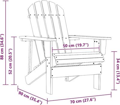 Foldable Hardwood Garden Chair with Armrests