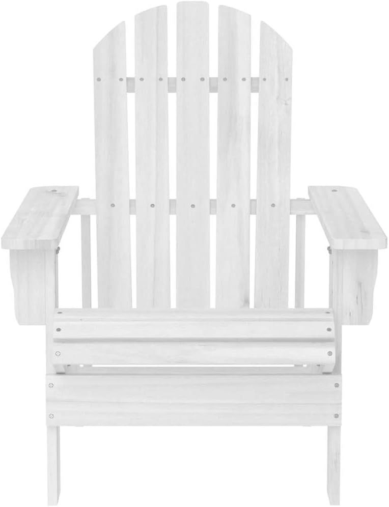 Foldable Hardwood Garden Chair with Armrests