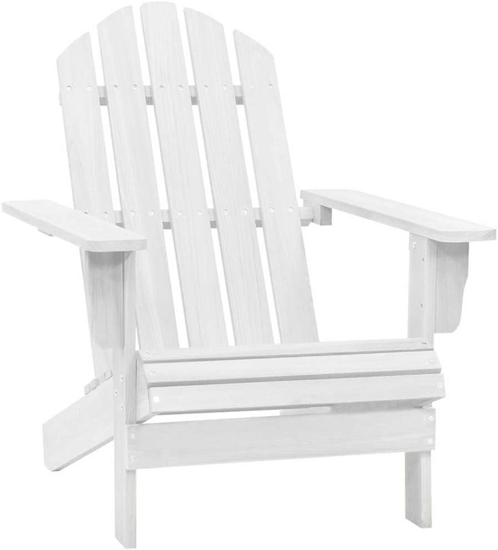 Foldable Hardwood Garden Chair with Armrests