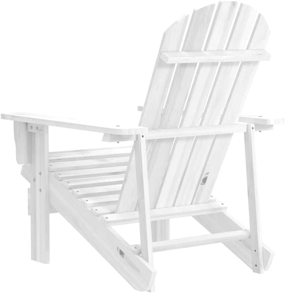 Foldable Hardwood Garden Chair with Armrests