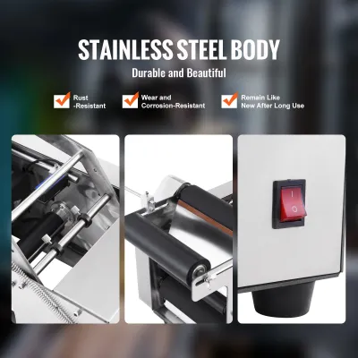 Small Size Semi-Automatic Electric Round Bottle Labeling Machine