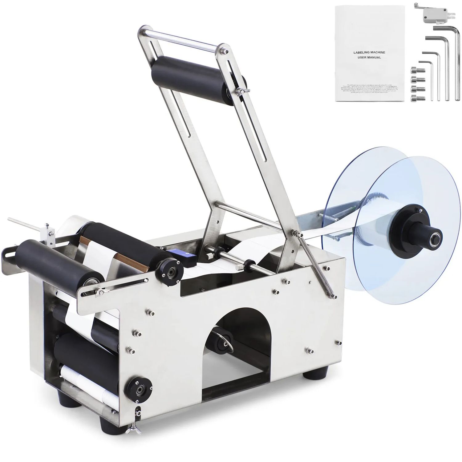 Small Size Semi-Automatic Electric Round Bottle Labeling Machine