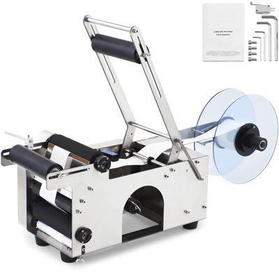 Small Size Semi-Automatic Electric Round Bottle Labeling Machine