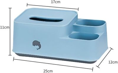 Multifunctional Tissue Box Cover with Storage