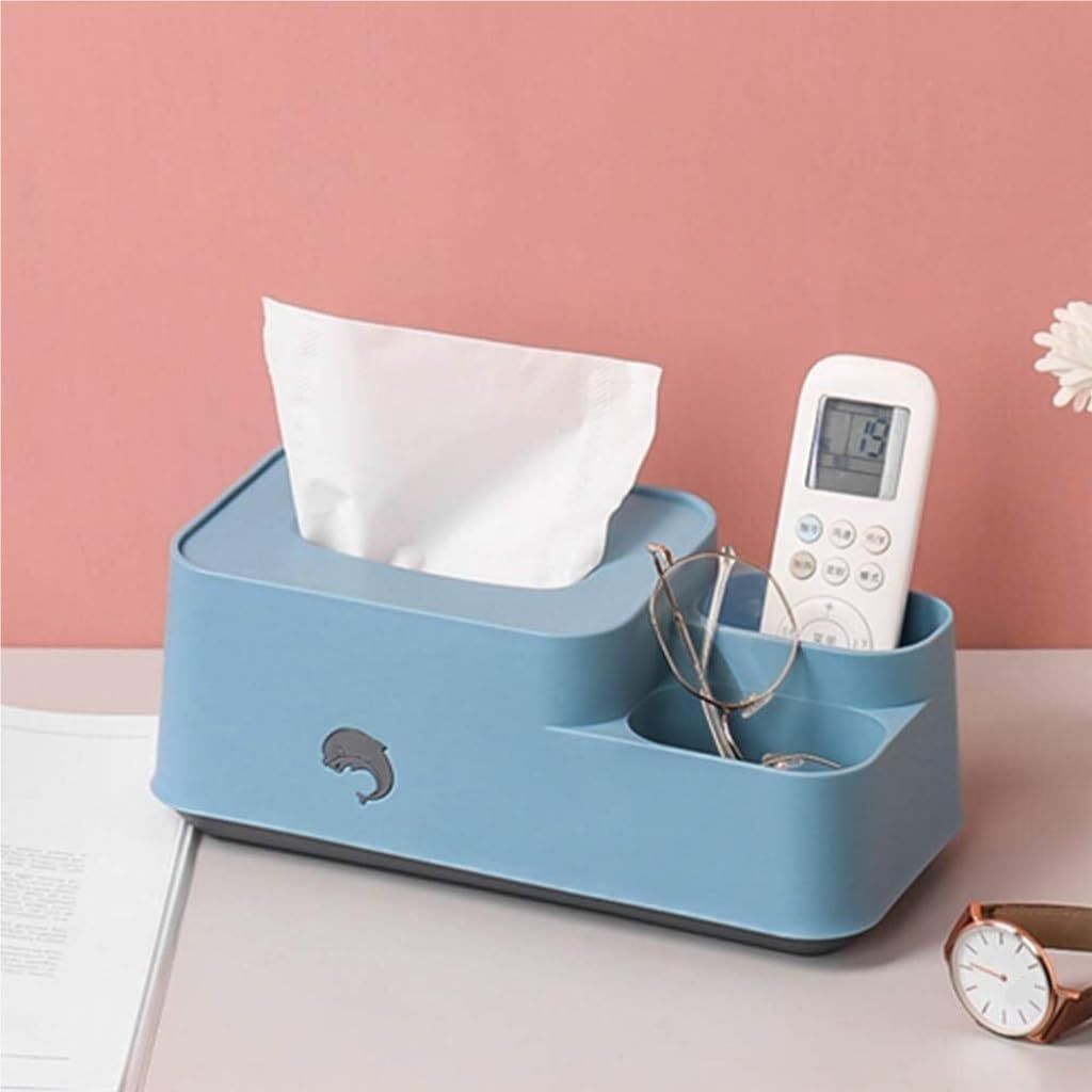 Multifunctional Tissue Box Cover with Storage