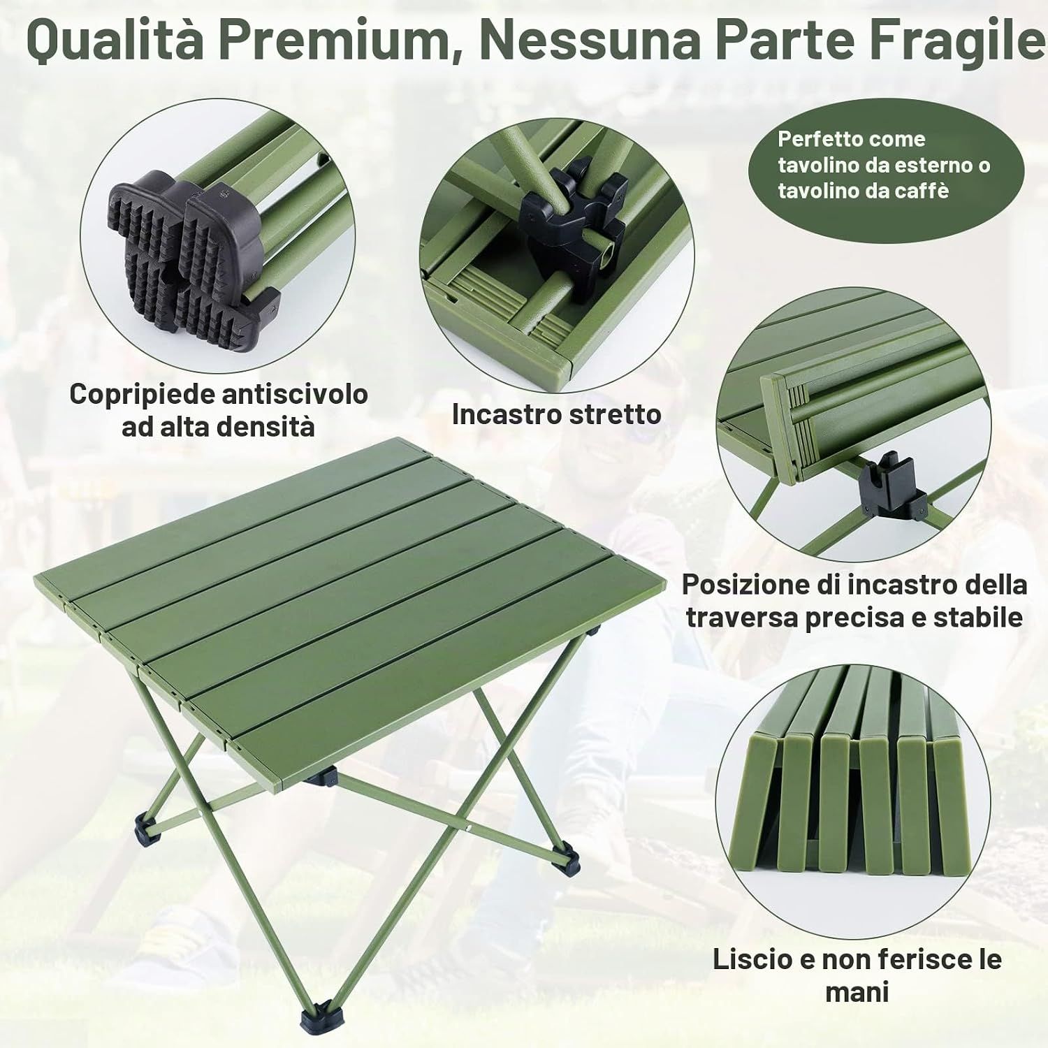 Folding Camping Table Aluminium with Carry Bag