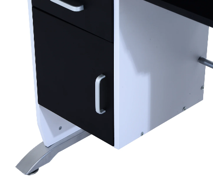 MDF Computer Desk 100cm Black White Modern Design