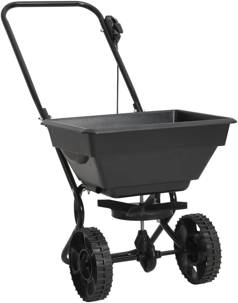 Push model Walk-Behind Salt Spreader 15L – Lawn Fertilizer, Seed &amp; Grit Spreader