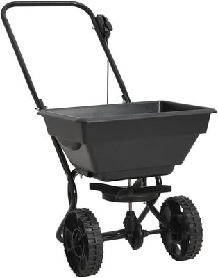 Push model Walk-Behind Salt Spreader 15L – Lawn Fertilizer, Seed &amp; Grit Spreader