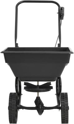 Push model Walk-Behind Salt Spreader 15L – Lawn Fertilizer, Seed &amp; Grit Spreader