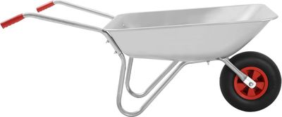 65L Heavy Duty Garden Wheelbarrow with Pneumatic Tyre 100kg Capacity