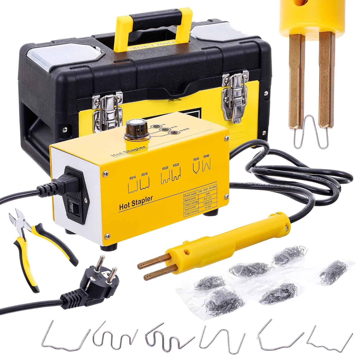 Professional 60W Plastic Welding Repair Kit – Adjustable 20–60W, 600 Staples &amp; Carrying Case