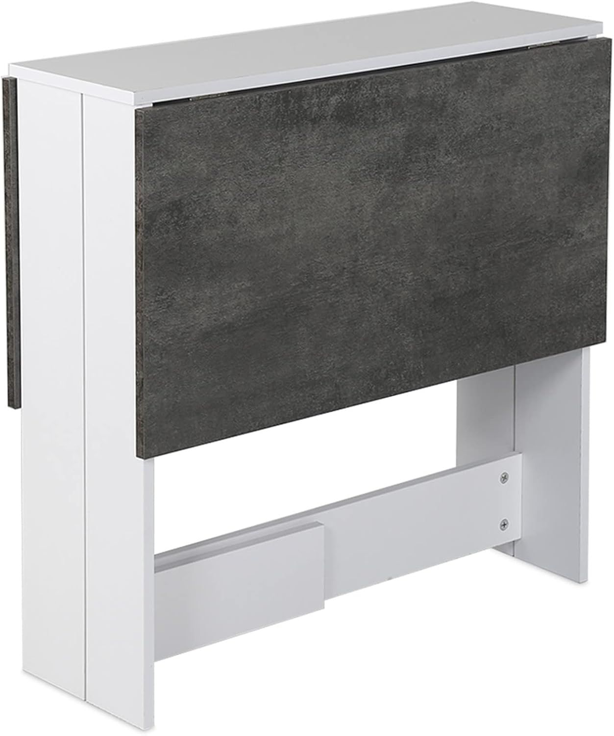 Folding Dining Table Small Space with Storage Shelf