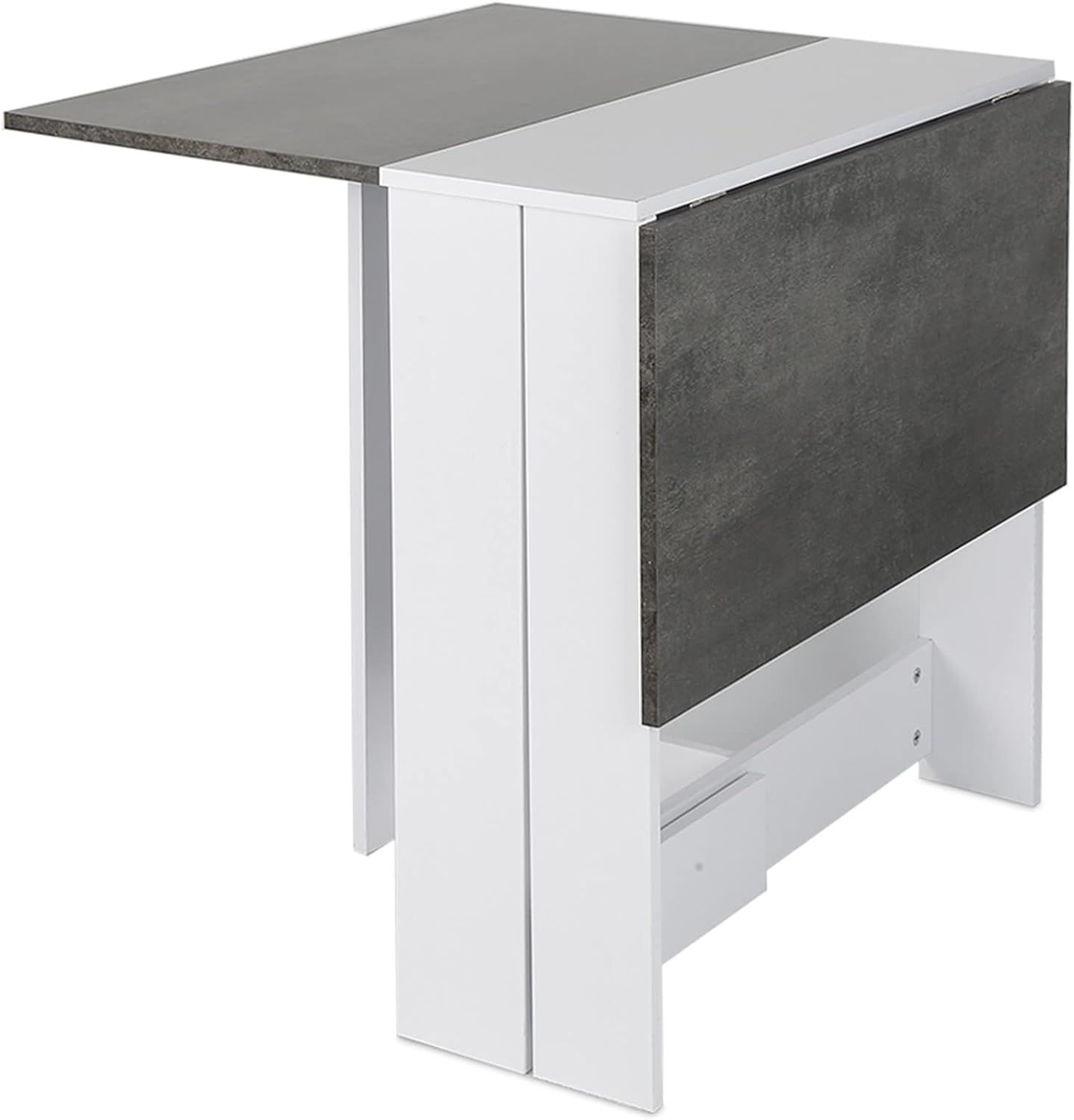 Folding Dining Table Small Space with Storage Shelf