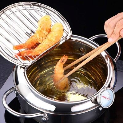 Stainless Steel Induction Cooker/Fryer With Adjustable Temperature