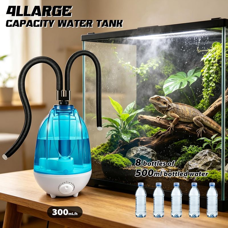 Reptile 4L Terrarium Humidifier – Adjustable Mist with Auto Shut-Off