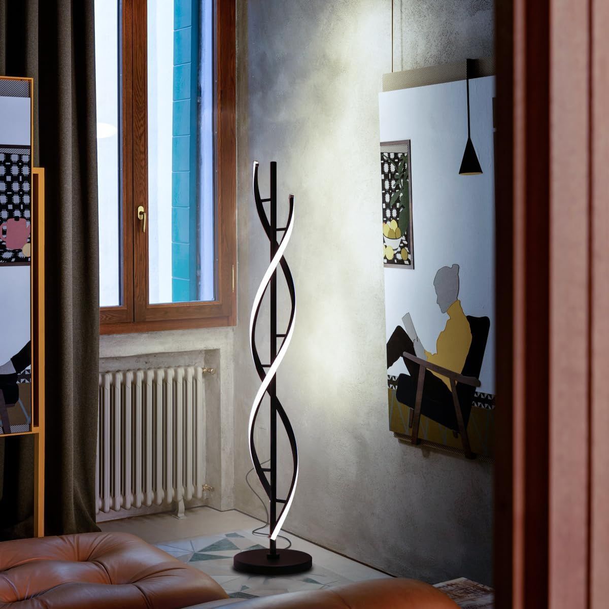 Dimmable LED Floor Lamp 30W with Remote Control