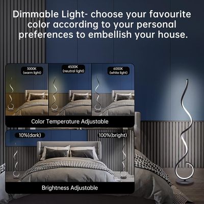 Modern Corner Floor Lamp with Remote Control