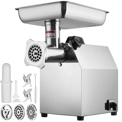 1100W Stainless Steel Electric Meat Grinder Mincer - Heavy-Duty Sausage Maker for Efficient Food Preparation