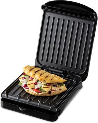 Portable Single Fit Grill – 760W Compact Indoor Electric Grill, Black